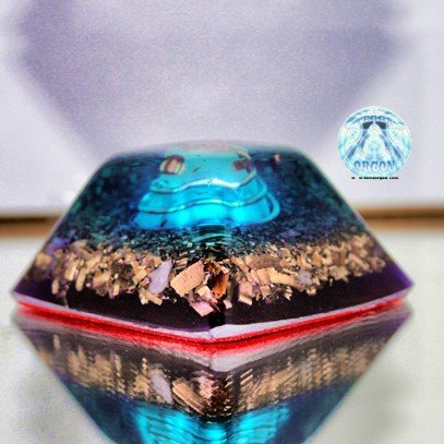 Piramide truncada espiral azul