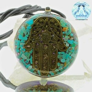 Mano de Fátima bronce Turquesa
